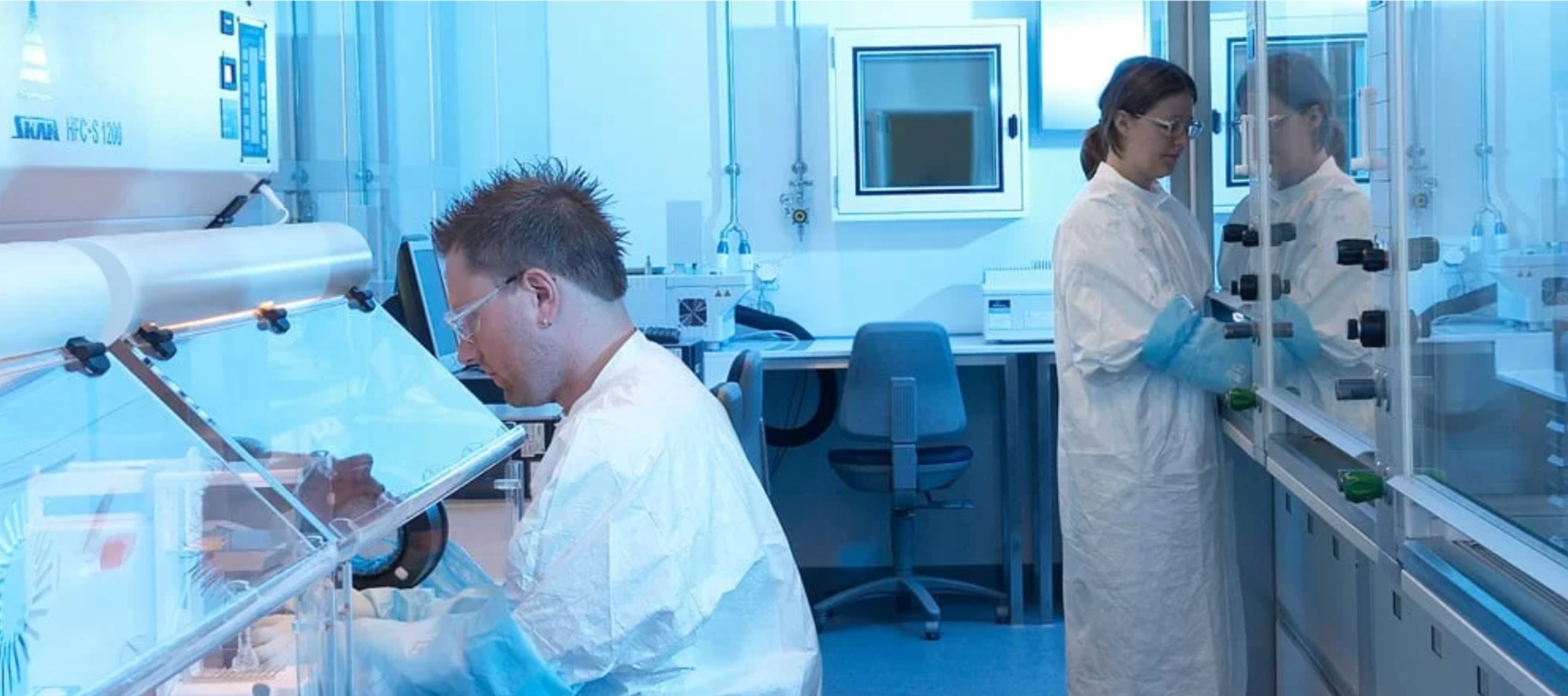 Staff working in laboratory